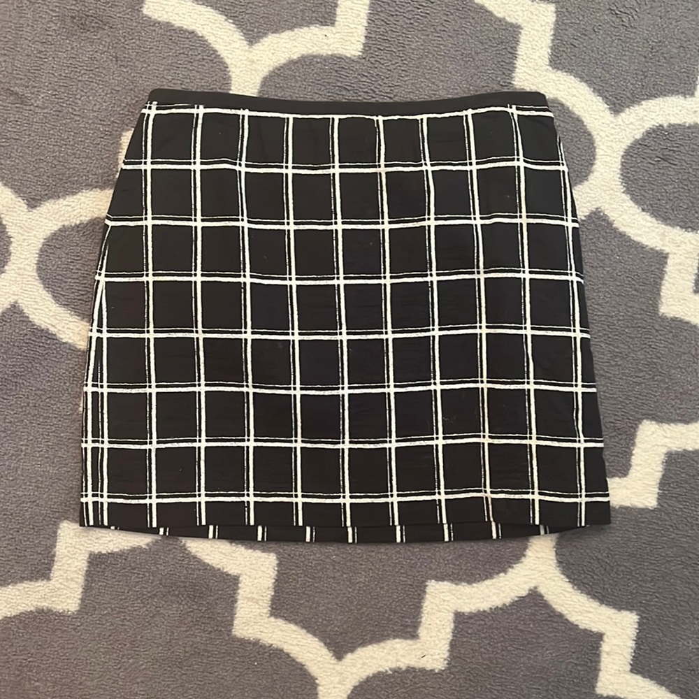 Madewell Windowpane Miniskirt